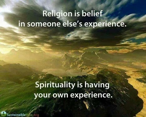 spirituality VS religion